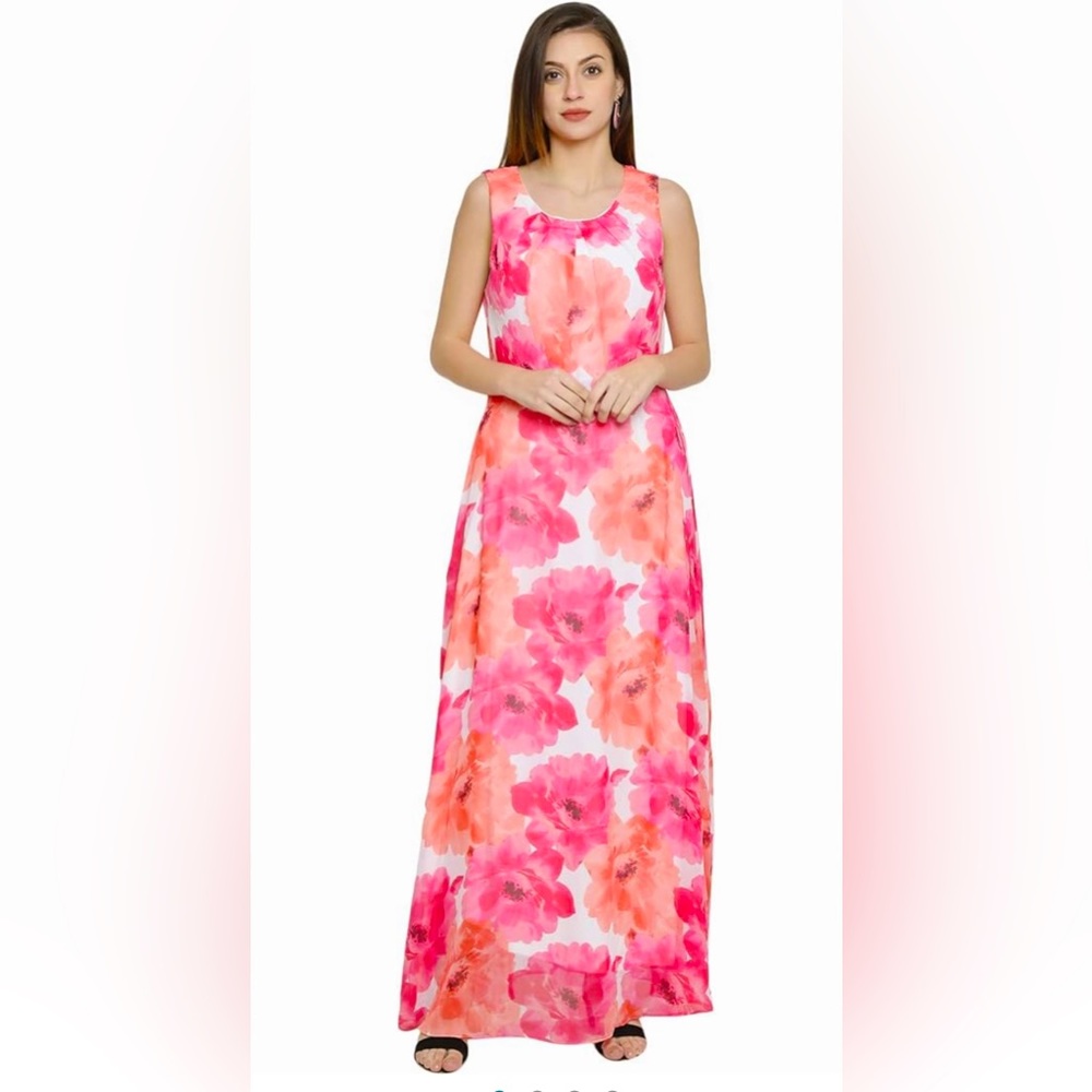 Ny Collection Petite,Maxi Dresses,Floral Dress,size PM